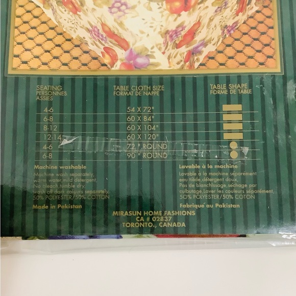 Retired, Romance Table Linens Rectangular Tablecloth, 6-8 Seating Capacity 🍇 - Picture 4 of 6